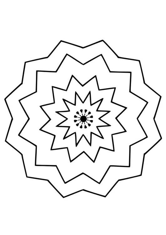 Coloriage mandala9