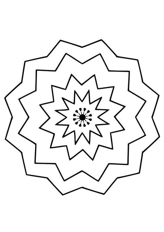 Coloriage mandala9