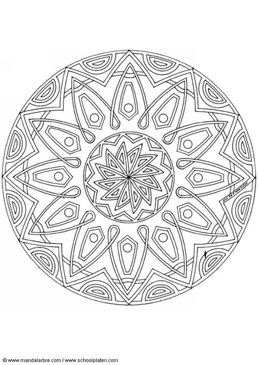 Coloriage mandalaC4