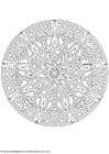 Coloriage mandalaW2