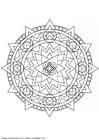 Coloriage mandalaX3