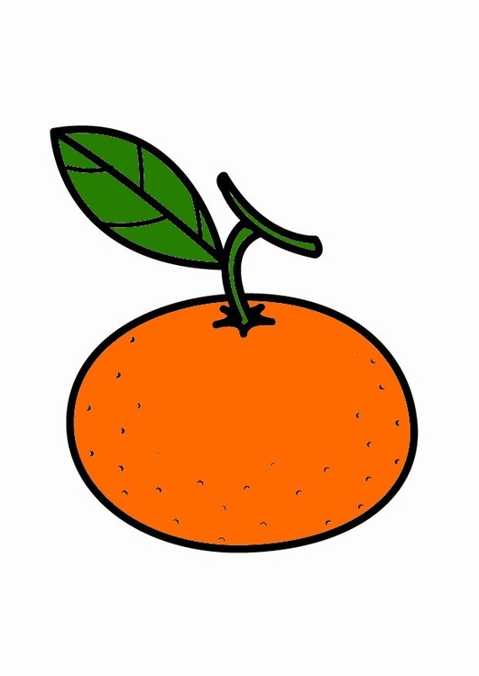Coloriage mandarine