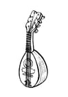 Coloriage mandoline