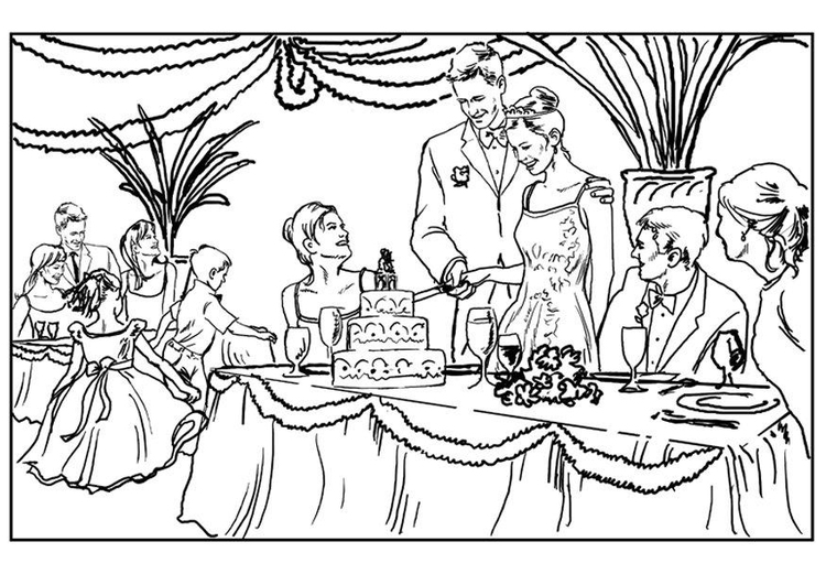 Coloriage mariage