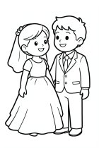 Coloriage mariage