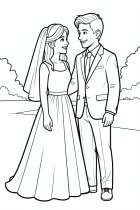 Coloriage mariage