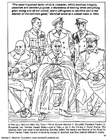 Coloriage Marshall, Churchill, Roosevelt, Staline, Portal