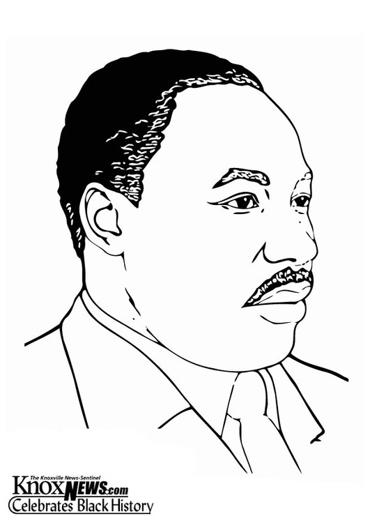 coloriage martin luther king jr i