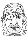 Coloriage masque de pirate