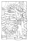 coloriage masques