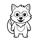 mignon loup-garou d'Halloween