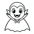 mignon vampire d'Halloween