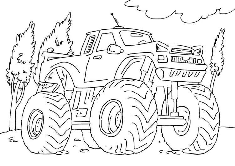 Coloriage monster truck