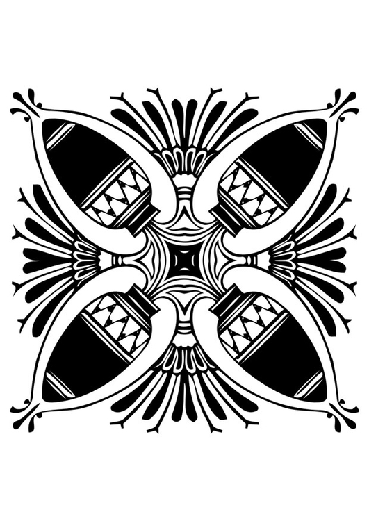 Coloriage motif