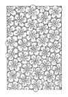 Coloriage motif floral