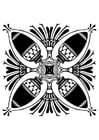 Coloriage motif