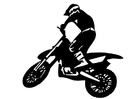 Coloriage motocross