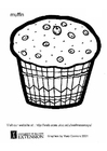 coloriage muffin
