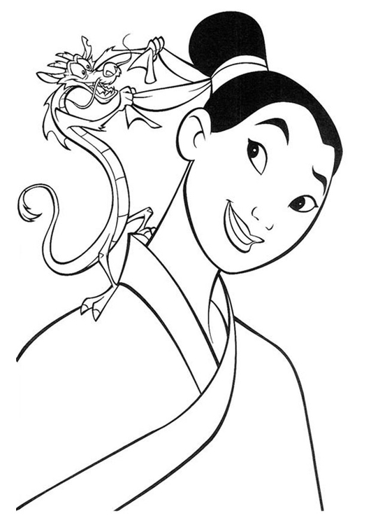 Coloriage Mulan