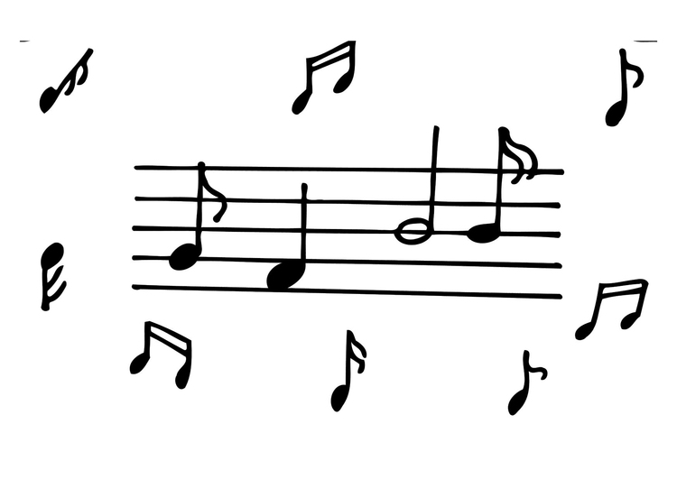 Coloriage musique