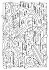 Coloriage Musique