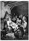 coloriage naissance de Jésus
