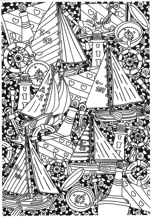 Coloriage navires