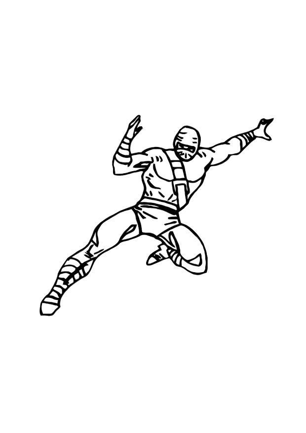Coloriage ninja  Coloriages Gratuits à Imprimer  Dessin 10749