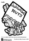 coloriage noisettes