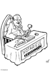 coloriage notaire