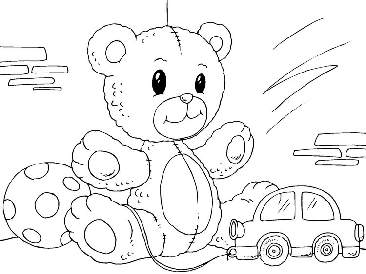 Coloriage nounours