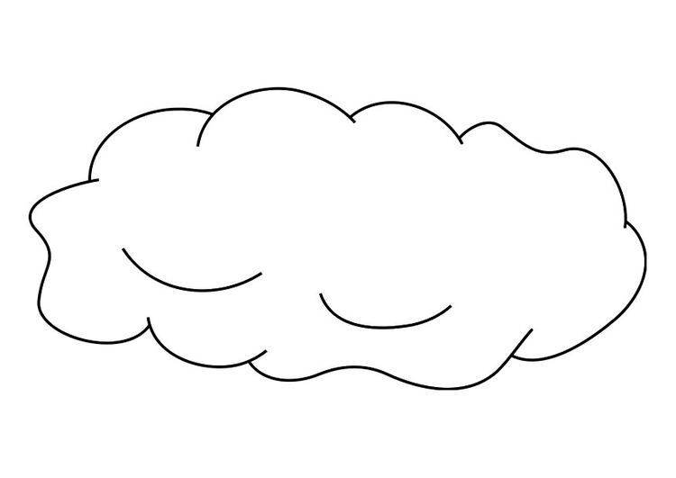 Coloriage nuage