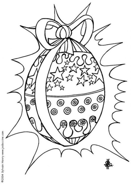 Coloriage oeuf de PÃ¢ques