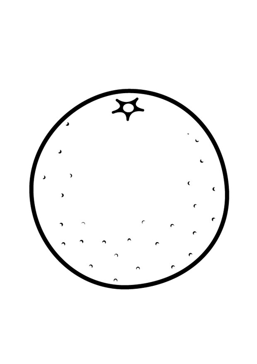 Coloriage orange  Coloriages Gratuits à Imprimer  Dessin 23172