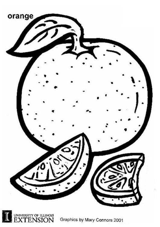 Coloriage orange  Coloriages Gratuits à Imprimer  Dessin 5872