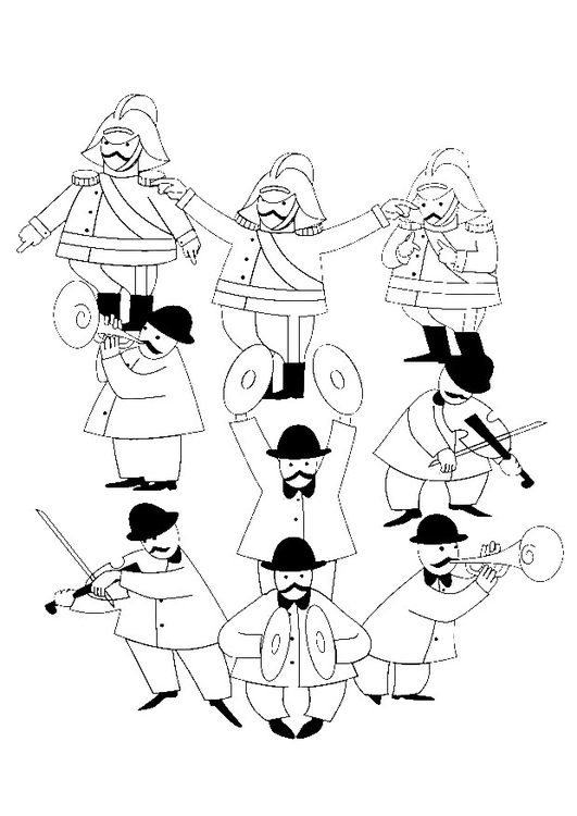 Coloriage orchestre