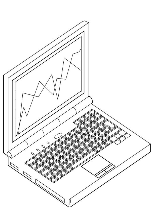 Coloriage ordinateur portable  Coloriages Gratuits à Imprimer  Dessin