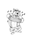 Coloriages ours avec accordeon