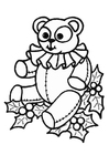 Coloriage ours en peluche