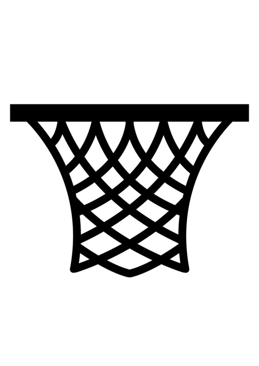 Coloriage panier de basket