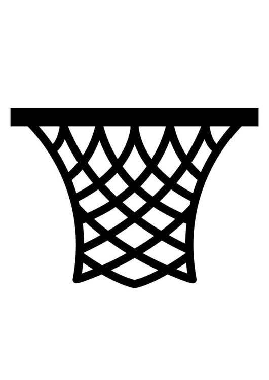Coloriage panier de basket