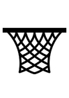 Coloriage panier de basket