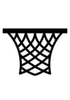 Coloriages panier de basket