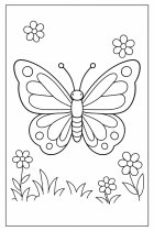 papillon avec des fleurs
