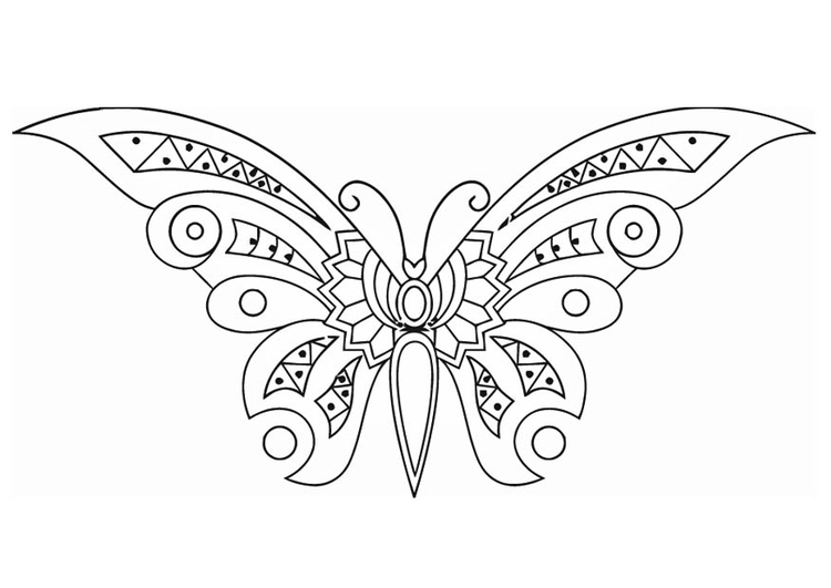 Coloriage papillon