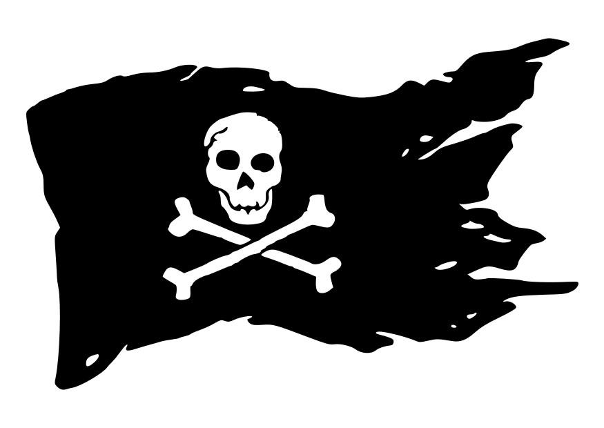 Coloriage Pavillons pirates et corsaires - Coloriages Gratuits à