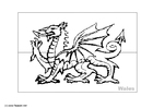 Coloriage pays de galles