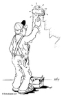 coloriage peintre