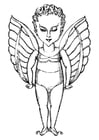 Coloriage peit ange
