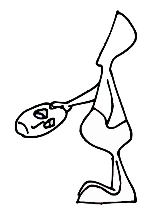 Coloriage Perdre la face 